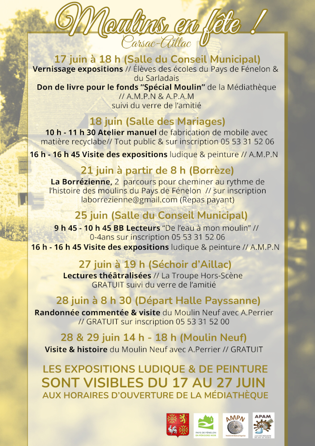 Moulins en fête à Carsac Aillac