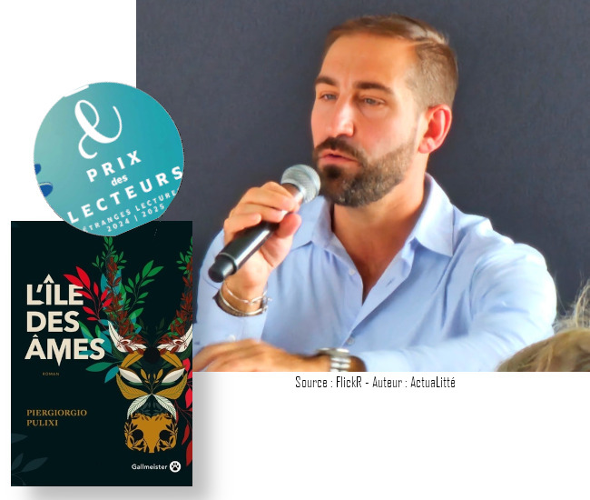 La gagnant du prix des lecteurs 2025, Lîle aux âmes de Piergiorgio Pulixi 